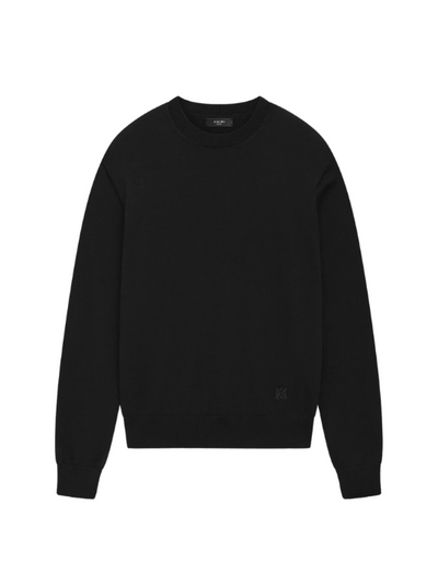 AMIRI LONG SLEEVE CREW-BLACK