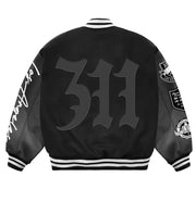 Men's Black UFC 311 Los Angeles Full-Snap Varsity Jacket
