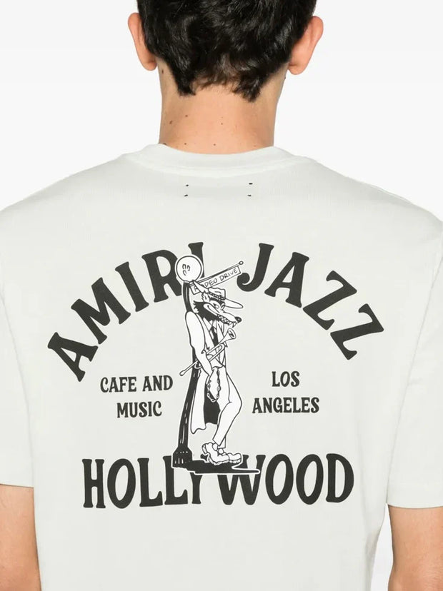 AMIRI Hollywood Logo T-Shirt - White
