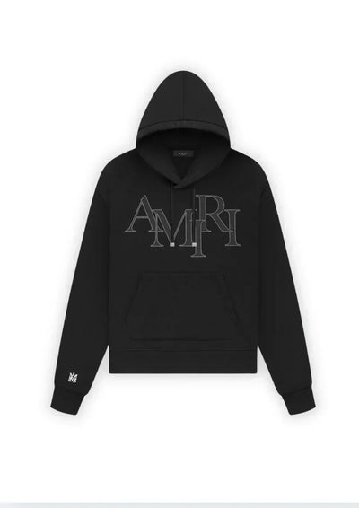 AMIRI STAGGERED LOGO HOODIE