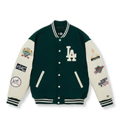 LA Dodgers Varsity Jacket – Premium Wool & Leather